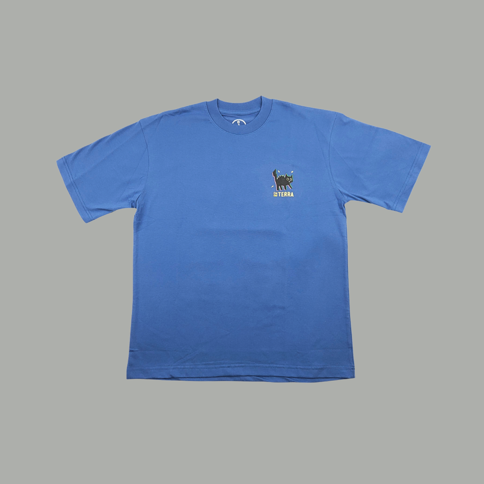 OnTerra Oversized T-Shirt Flashed - Denim Blue