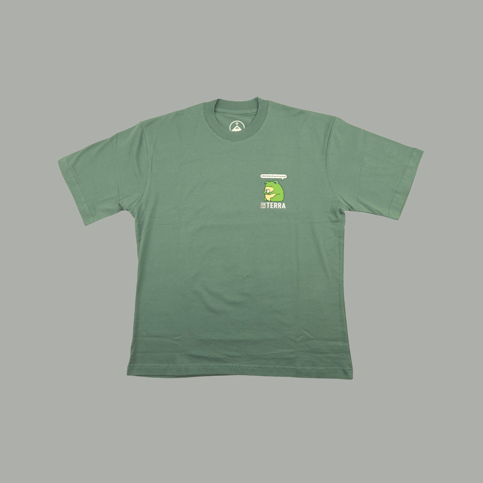 OnTerra Oversized T-Shirt Let's Climb Together - Green