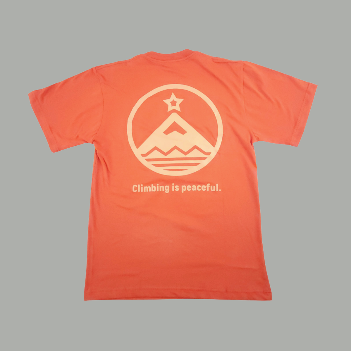 OnTerra T-Shirt Climbing Is Peaceful - Terracotta