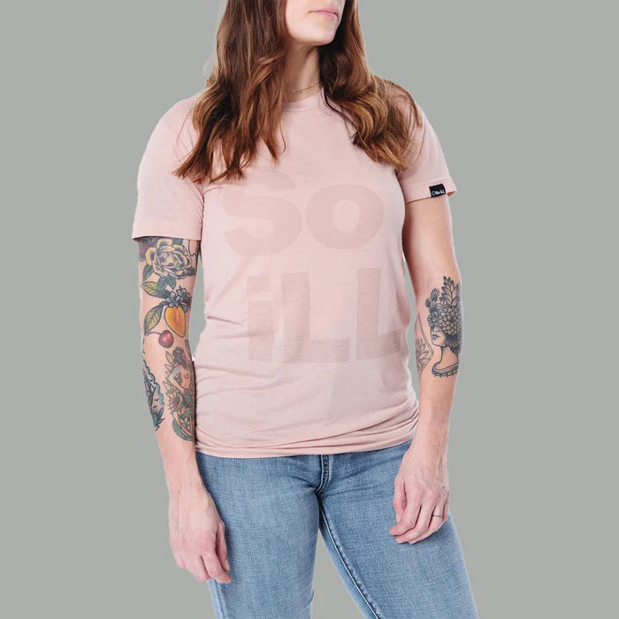 Soill T-Shirt Stacked Dirtypink